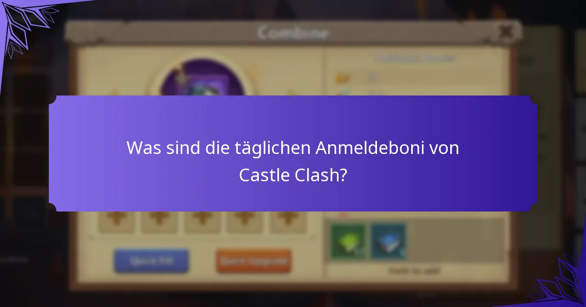 Wie funktionieren Anmelde-Streaks in Castle Clash?