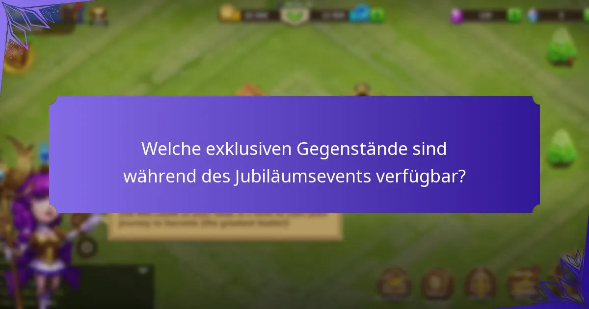 Wie können Spieler am Jubiläumsevent von Castle Clash teilnehmen?
